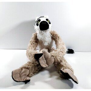 Wild Republic Ring Tailed Lemur Plush Hanging Stuffed  Animal Gray Black 21"